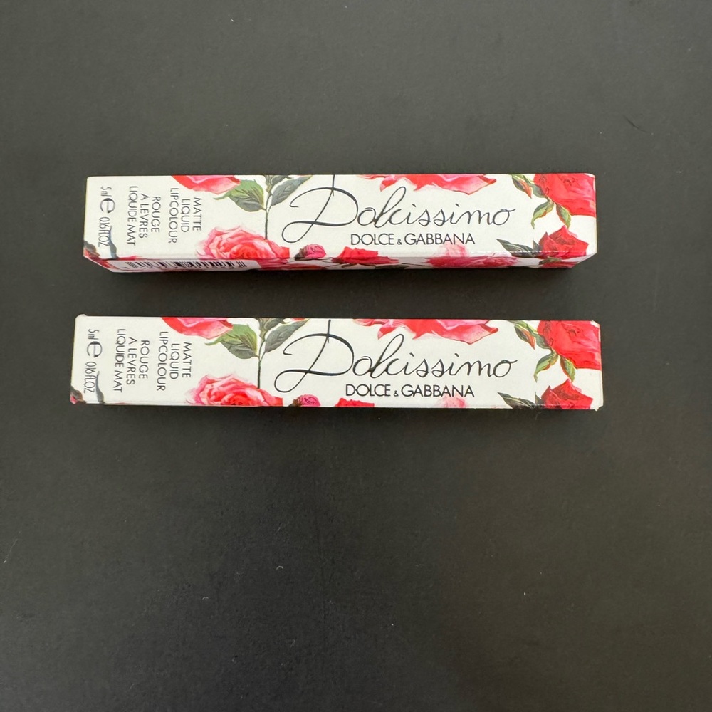 2 Dolce & Gabbana Dolcissimo Matte Lipstick Purple #12 NEW IN BOX Full Size AUTH